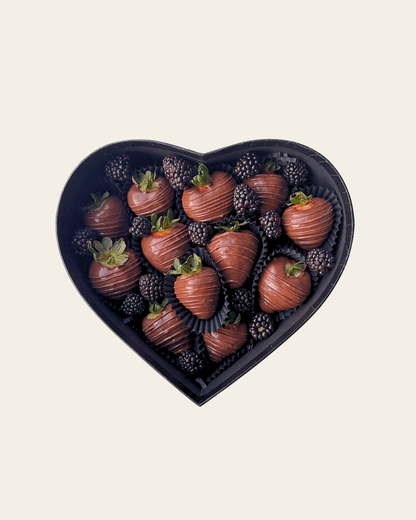 Signature Chocolate Strawberry Heart Box