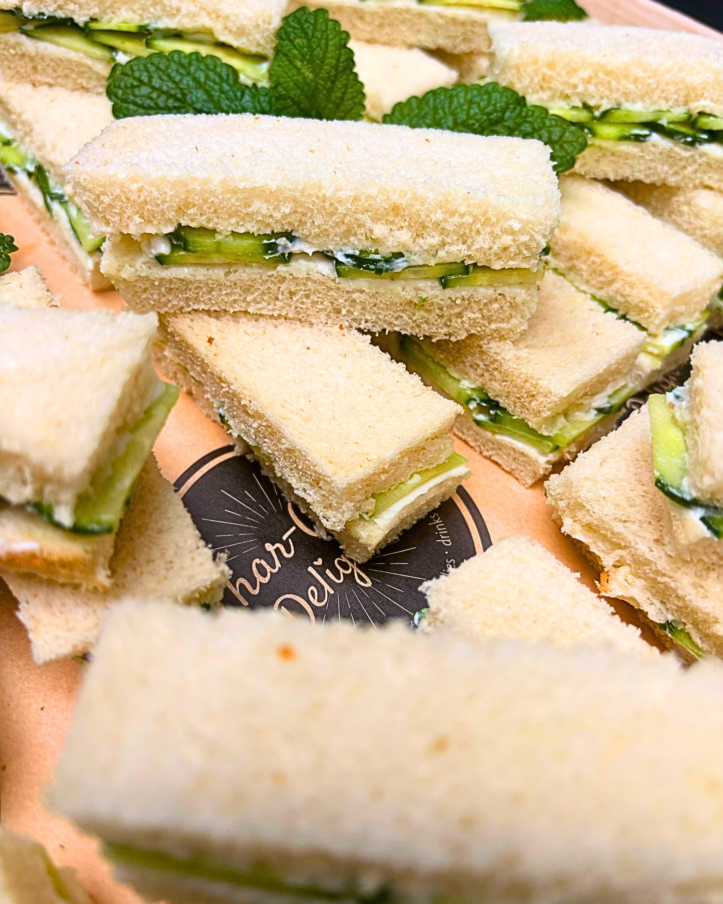 English Cucumber Tea Sandwich Board