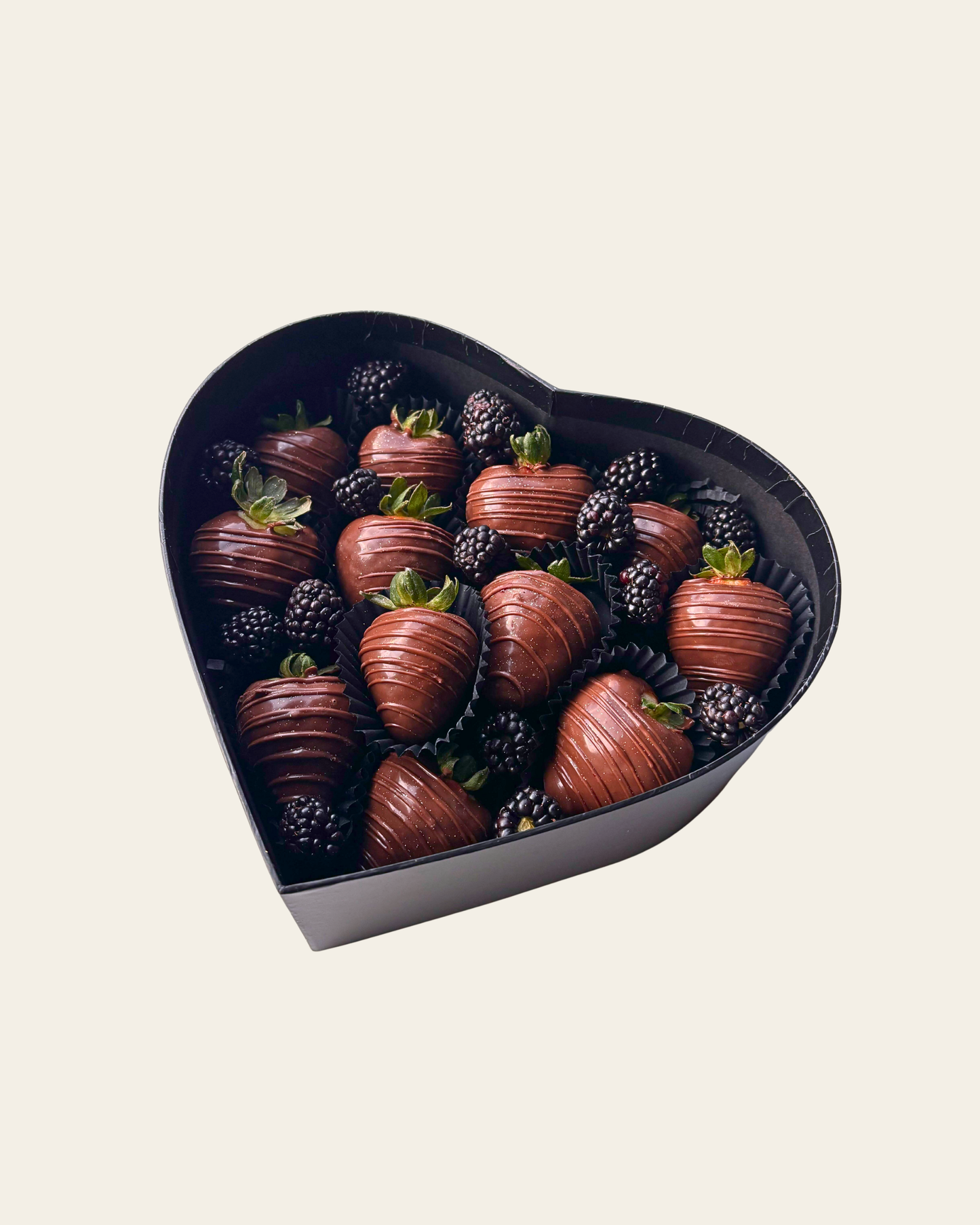 Signature Chocolate Strawberry Heart Box