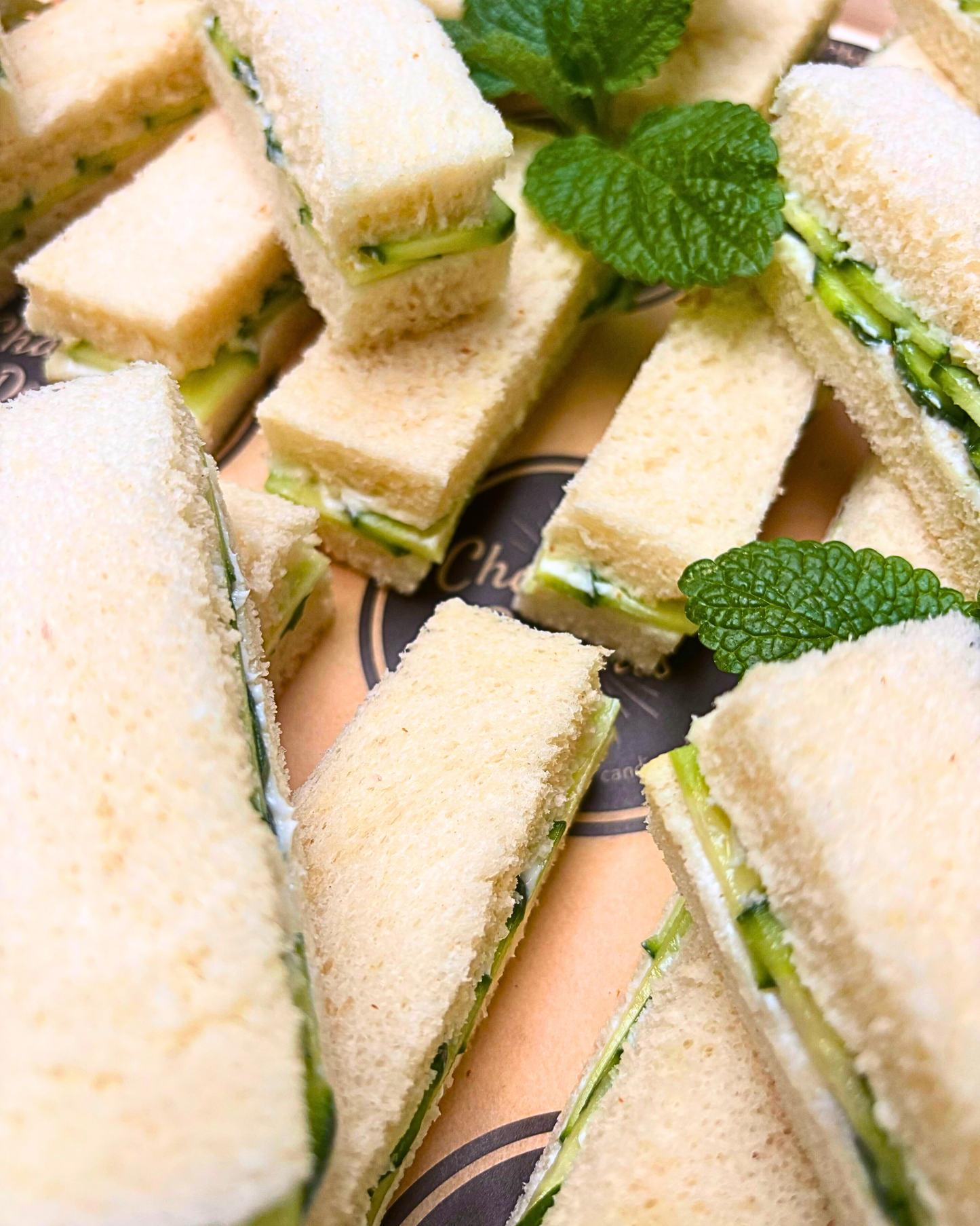 English Cucumber Tea Sandwich Board